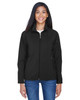 North End 78034 Ladies' Three-Layer Fleece Bonded Soft Shell Jacket | Black