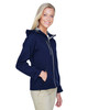 North End 78166 Two-Layer Fleece Bonded Soft Shell Hooded Jacket | Classic Navy