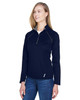 North End 78187 Ladies' Radar Half-Zip Performance Long-Sleeve Top Sweatshirt | Classic Navy