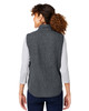 North End NE714W Ladies' Aura Sweater Fleece Vest | Carbon/ Carbon