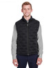 North End NE709 Men's Pioneer Hybrid Vest | Black/ Black/ Carbon