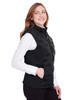 North End NE709W Ladies' Pioneer Hybrid Vest | Black/ Black/ Carbon