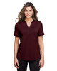 North End NE100W Ladies' Jaq Snap-Up Stretch Performance Polo | Burgundy