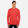 Next Level  6071 Men's Triblend Long-Sleeve Crewneck Shirt | Vintage Red