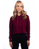 Next Level 9384 Ladies' Cropped Pullover Hooded Sweatshirt | Maroon