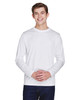 Team 365 TT11L Men's Zone Performance Long Sleeve T-Shirt | White