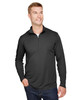 Team 365 TT31H Men's Zone Sonic Heather Performance Quarter-Zip Active Shirt | Black Heather