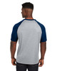 Team 365 TT62 Unisex Zone Colorblock Raglan T-Shirt | Athletic Heather/ Sport Dark Navy