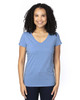 Threadfast 200RV Ladies' Ultimate Short-Sleeve V-Neck T-Shirt | Royal Heather