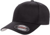 FlexFit 6277  Wooly Combed 6 Panel Cap | Black