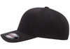 FlexFit 6277  Wooly Combed 6 Panel Cap | Black