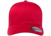 FlexFit 6277  Wooly Combed 6 Panel Cap | Red