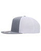 6006 Yupoong Adult 5-Panel Trucker Cap | Heather/White