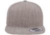 6089 Yupoong 6-Panel Classic Snapback | Heather Grey