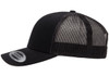 Yupoong 6606 Adult Retro Trucker Cap | Black