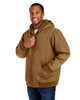 Harriton M722 Unisex ClimaBloc® Heavyweight Hooded Full-Zip Jacket | Duck Brown