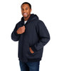 Harriton M722T Men's Tall ClimaBloc® Heavyweight Hooded Full-Zip Jacket | Dark Navy