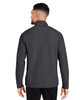 North End NE725 Men's Spirit Textured Quarter-Zip Sweatshirt | Black Heather