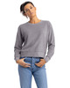 Next Level Apparel 9084 Ladies' Laguna Sueded Sweatshirt | Heather Grey