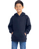 Next Level Apparel 9113 Youth Fleece Pullover Hooded Sweatshirt | Midnight Navy