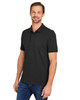 Harriton M205 Men's Valiant Cotton Snag Protect Polo Shirt | Black