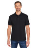 Harriton M205P Men's Valiant Cotton Snag Protect Pocket Polo | Black