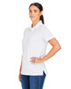 Harriton M205W Ladies' Valiant Cotton Snag Protect Polo Shirt | White