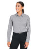 Devon & Jones DG536W Crownlux Performance® Ladies' Gingham Shirt | Graphite/White