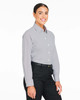 Devon & Jones DG537W Crownlux Performance® Ladies' Microstripe Shirt | Graphite/White
