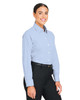 Devon & Jones DG537W Crownlux Performance® Ladies' Microstripe Shirt | French Blue/White