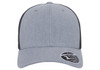 Flexfit 110MT 110® Adult Adjustable Mesh Cap | Heather Grey/Black