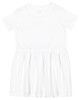 Rabbit Skins 5333 Toddler Fine Jersey Dress | White