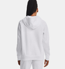 Under Armour 1379500 Ladies' Rival Fleece Hooded Sweatshirt | White/Black