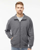 King Athletics KF9016 Full Zip Sweatshirt | Charcoal Mix