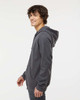 M&O 3331 Unisex Zipper Fleece Hoodie | Dark Heather