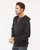 M&O 3331 Unisex Zipper Fleece Hoodie | Black