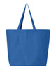 Q-Tees Q600  Canvas Gusseted Jumbo Tote | Royal