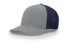 Richardson 110 Trucker R-Flex Cap | Heather Grey/ Navy Richardson 110 Trucker R-Flex Cap | Heather Grey/ Navy