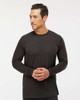 M&O 3520 Men's Poly-Blend Long Sleeve Tee | Heather Graphite