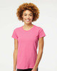 4810 M&O Ladies Gold Soft Touch T-shirt | Azalea