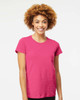 4810 M&O Ladies Gold Soft Touch T-shirt | Heliconia