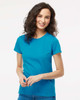 4810 M&O Ladies Gold Soft Touch T-shirt | Sapphire