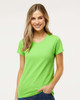 4810 M&O Ladies Gold Soft Touch T-shirt | Vivid Lime