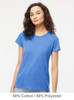 4810 M&O Ladies Gold Soft Touch T-shirt | Heather Royal