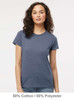 4810 M&O Ladies Gold Soft Touch T-shirt | Heather Navy