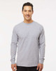 4820 M&O Adult Gold Soft Touch Long Sleeve T-shirt | Athletic Heather