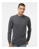 4820 M&O Adult Gold Soft Touch Long Sleeve T-shirt | Dark Heather