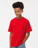 4850 M&O Youth Gold Soft Touch T-shirt | Deep Red