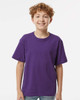 4850 M&O Youth Gold Soft Touch T-shirt | Purple