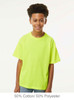 4850 M&O Youth Gold Soft Touch T-shirt | Safety Green